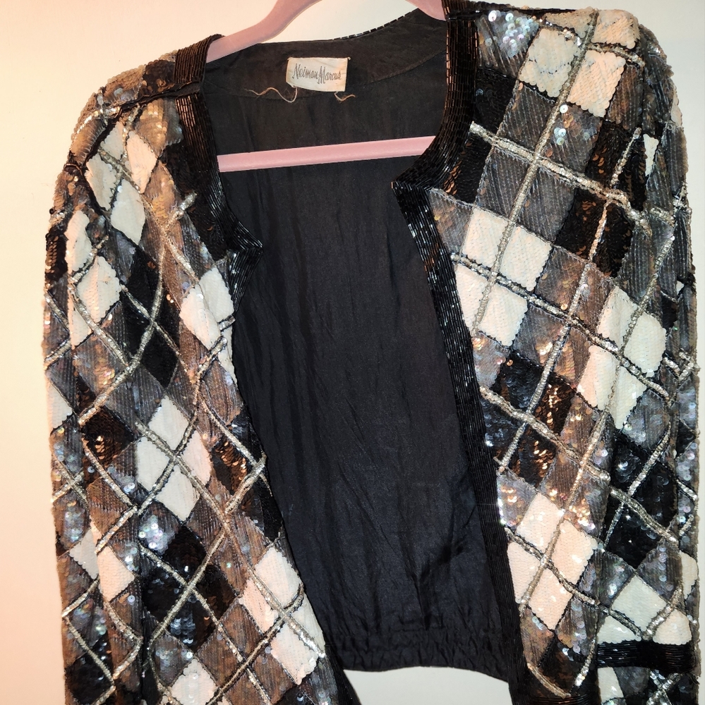 Neiman marcus vintage sequins jacket